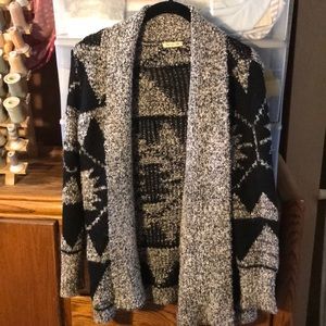 Debut, black & grey sweater southwestern, 2X/3XL